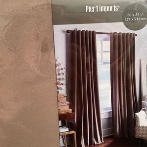 Pier 1 Sheridan Velvet Curtain Panel